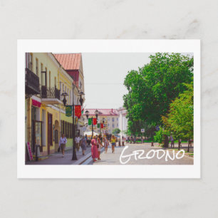 Grodno Belarus City Architecture Life Sovetskaya Briefkaart