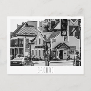 Grodno Belarus City Architecture Street Uitzicht Briefkaart