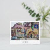 Grodno Belarus City Architecture Street Uitzicht Briefkaart (Staand voorkant)