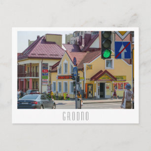 Grodno Belarus City Architecture Street Uitzicht Briefkaart