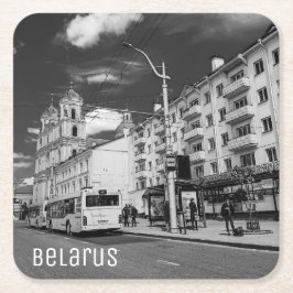 Grodno Belarus Cityscape Architecture City Uitzich Kartonnen Onderzetters