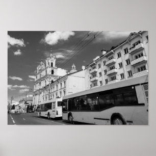 Grodno Belarus Cityscape Architecture City Uitzich Poster