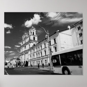 Grodno Belarus Cityscape Architecture City Uitzich Poster