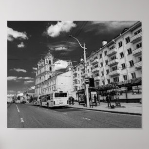 Grodno Belarus Cityscape Architecture City Uitzich Poster