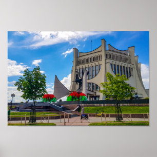 Grodno Belarus Cityscape Architecture City Uitzich Poster