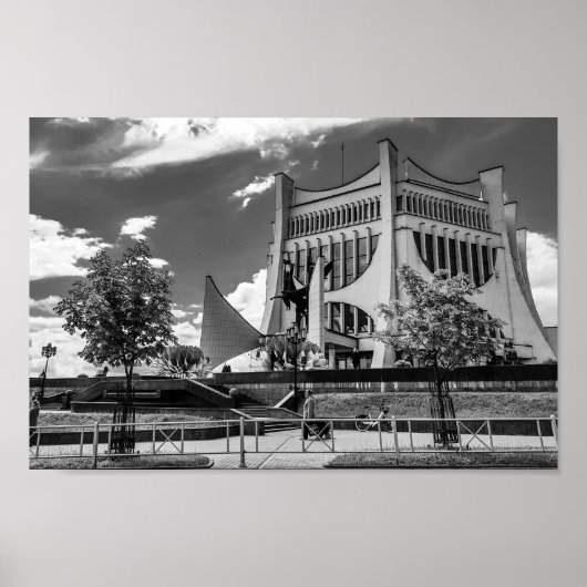 Grodno Belarus Cityscape Architecture City View Poster (Voorkant)