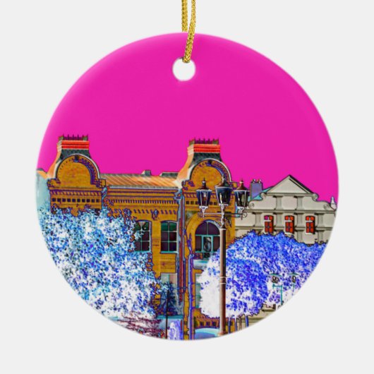 Grodno Wit-Rusland Architectuur Keramisch Ornament (Voorkant)