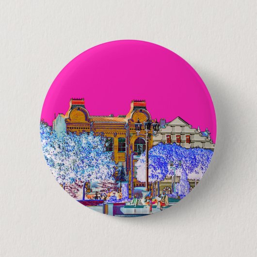 Grodno Wit-Rusland Architectuur Ronde Button 5,7 Cm (Voorkant)