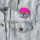 Grodno Wit-Rusland Architectuur Ronde Button 5,7 Cm (In situ)