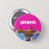 Grodno Wit-Rusland Architectuur Ronde Button 5,7 Cm (Voorkant /achterkant)