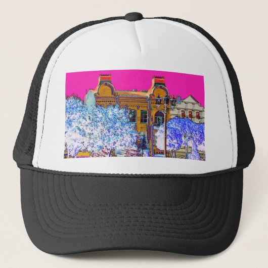 Grodno Wit-Rusland Architectuur Trucker Pet (Voorkant)