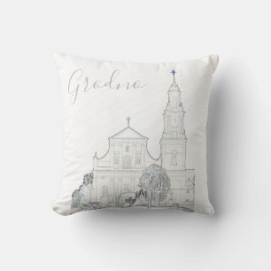 Grodno Wit-Rusland Kerkarchitectuur Kussen Hoofdku