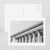 Grodno Wit-Rusland Minimalisme van de Sovjetarchit Briefkaart (Voorkant / Achterkant)