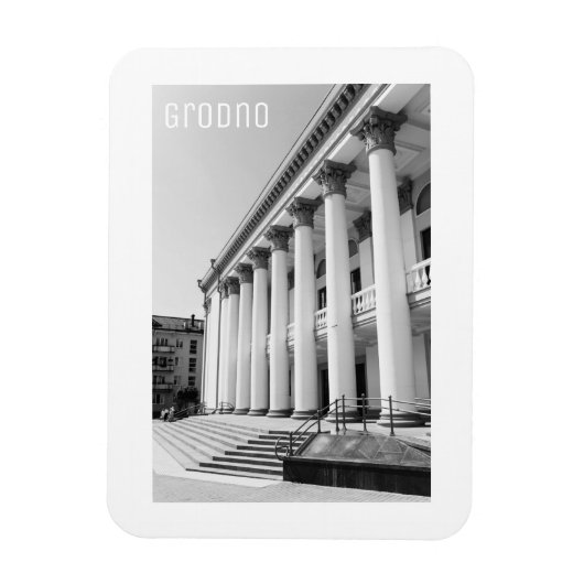 Grodno Wit-Rusland Minimalisme van de Sovjetarchit Magneet (Verticaal)