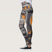 Groef in stijl: Retro Boombox Leggings (Links)