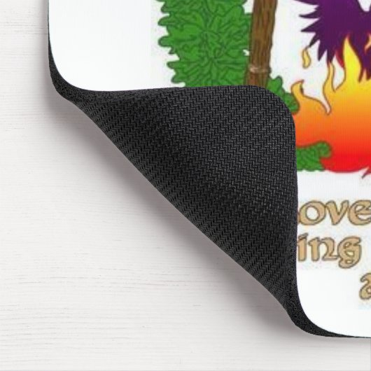 Groef logo met tekst muismat (Hoek)