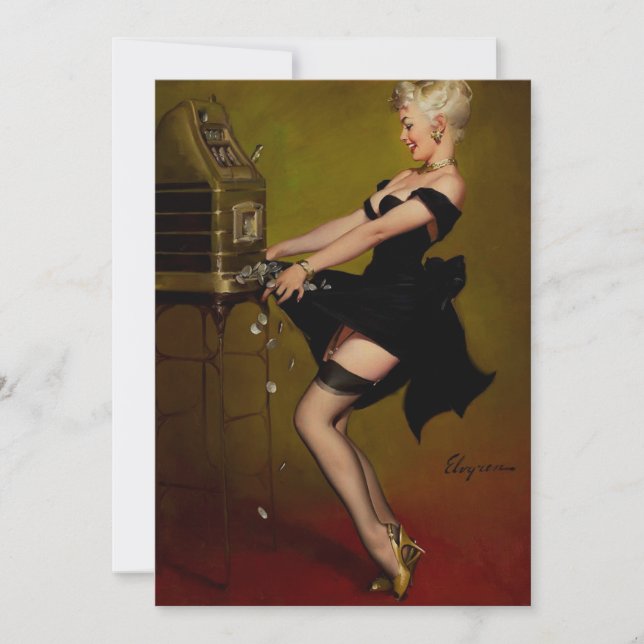  groefmachine Pinup Girl (Voorkant)