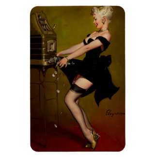  groefmachine Pinup Girl Magneet