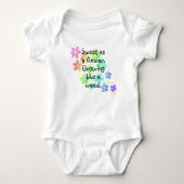 "Groei als een onkruid" Funny Rainbow Romper (Voorkant)