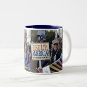 Groei Amerika Tweekleurige Koffiemok (Voorkant rechts)