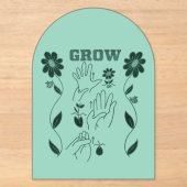 Groei - ASL Design Acryl Uitnodigingen (Voorkant)