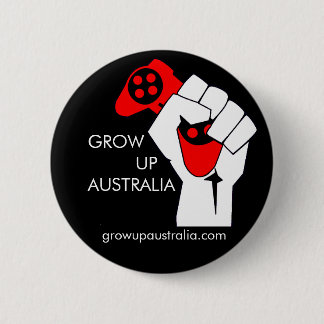 Groei Australië - badge Ronde Button 5,7 Cm
