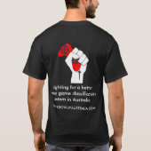 Groei Australië Shirt - zwart (Achterkant)