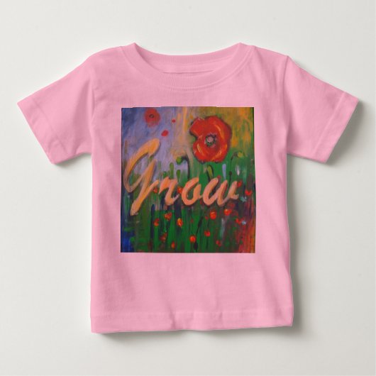 Groei Baby T-shirt met lange sleeves (Voorkant)