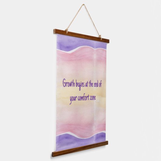 Groei begint met houten wandtapijt hangend wandkleed (Gebogen)