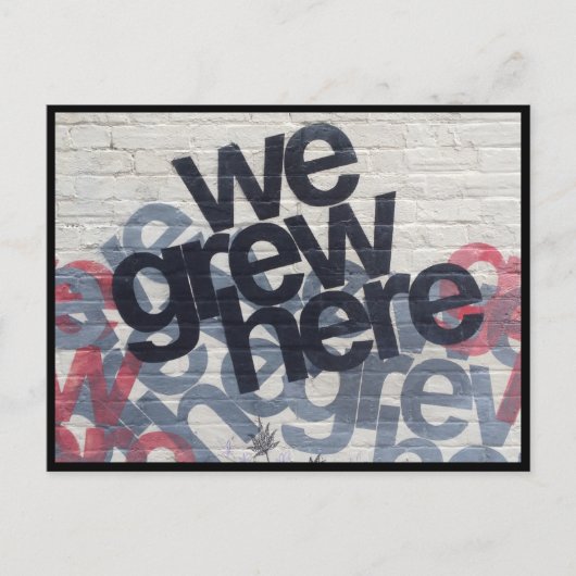 groei briefkaart (Voorkant)