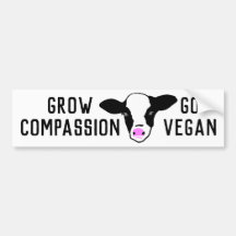 Groei Compassie - Go Vegan - Baby Cow