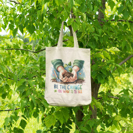 Groei cultiveren - Inspirerend milieuvriendelijk Tote Bag