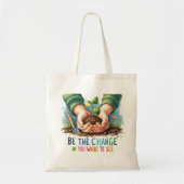 Groei cultiveren - Inspirerend milieuvriendelijk Tote Bag (Voorkant)
