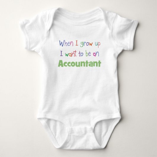 Groei de Boekhoudkundige Baby Creeper Romper (Voorkant)
