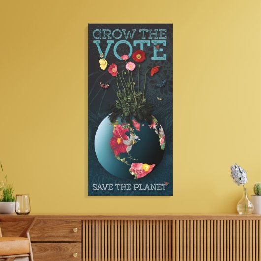 Groei de stem - canvas druk (Insitu (Woonkamer))