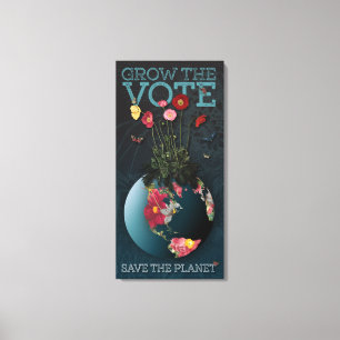 Groei de stem - canvas druk