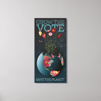 Groei de stem - canvas druk