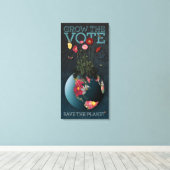 Groei de stem - canvas druk afdruk (Insitu (Houten vloer))