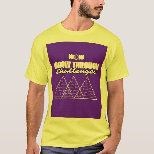 Groei door uitdagingen – Inspirerende T-shirt (Voorkant)