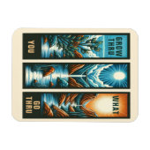 Groei door waar je doorheen gaat magneet (Horizontaal)