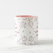 Groei door waar je heen gaat tweekleurige koffiemok (Center)