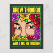 Groei door wat je doormaakt briefkaart (Voorkant)