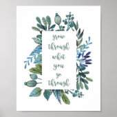 Groei door wat je doormaakt poster (Voorkant)