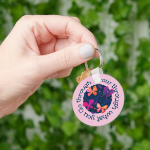 Groei door wat je doormaakt sleutelhanger