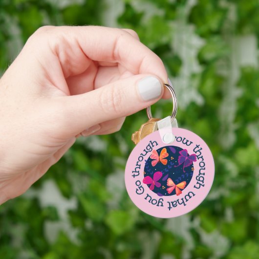 Groei door wat je doormaakt sleutelhanger (Hand)