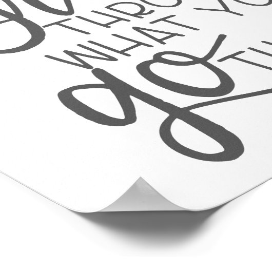 Groei door wat u doorgaat, het Poster van het Cita (Hoek)