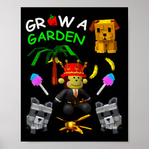 Groei Een Tuin Gamer Snoep Bloesem Fruit Palm Monk Poster