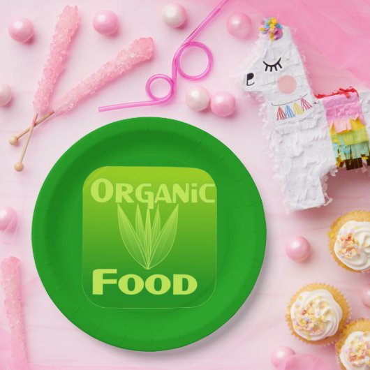 Groei, eet, koop organisch bord (Feest)