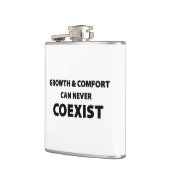 Groei en comfort kunnen nooit naast elkaar bestaan heupfles (Links)