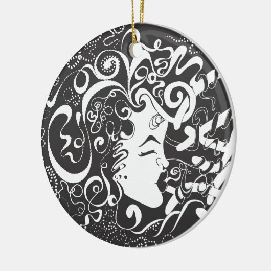 Groei en Harmonie Keramisch Ornament (Links)
